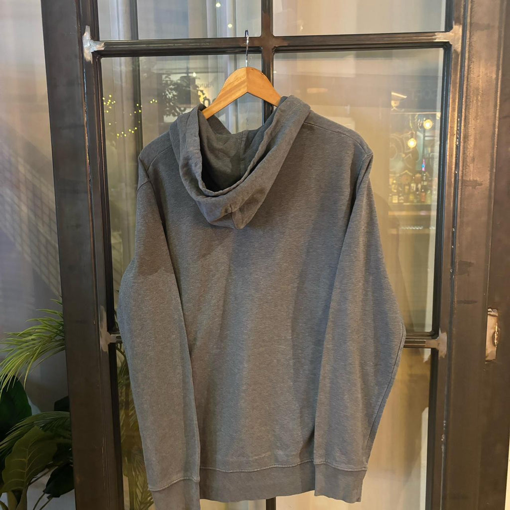 0325I09P - Vintage Retro Essential Grey Carhartt Sweatshirt Hoodie with big spellout print logo #90s #skater #essential #carhartt #y2k