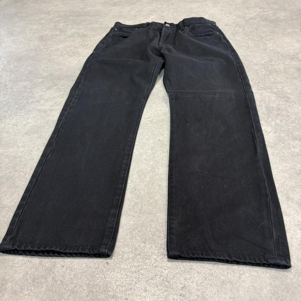 Vintage Black Wash Levi’s 501 Jeans Mens 33x30 Straight Leg Denim Trousers Skate Western Vintage Y2K 90s
