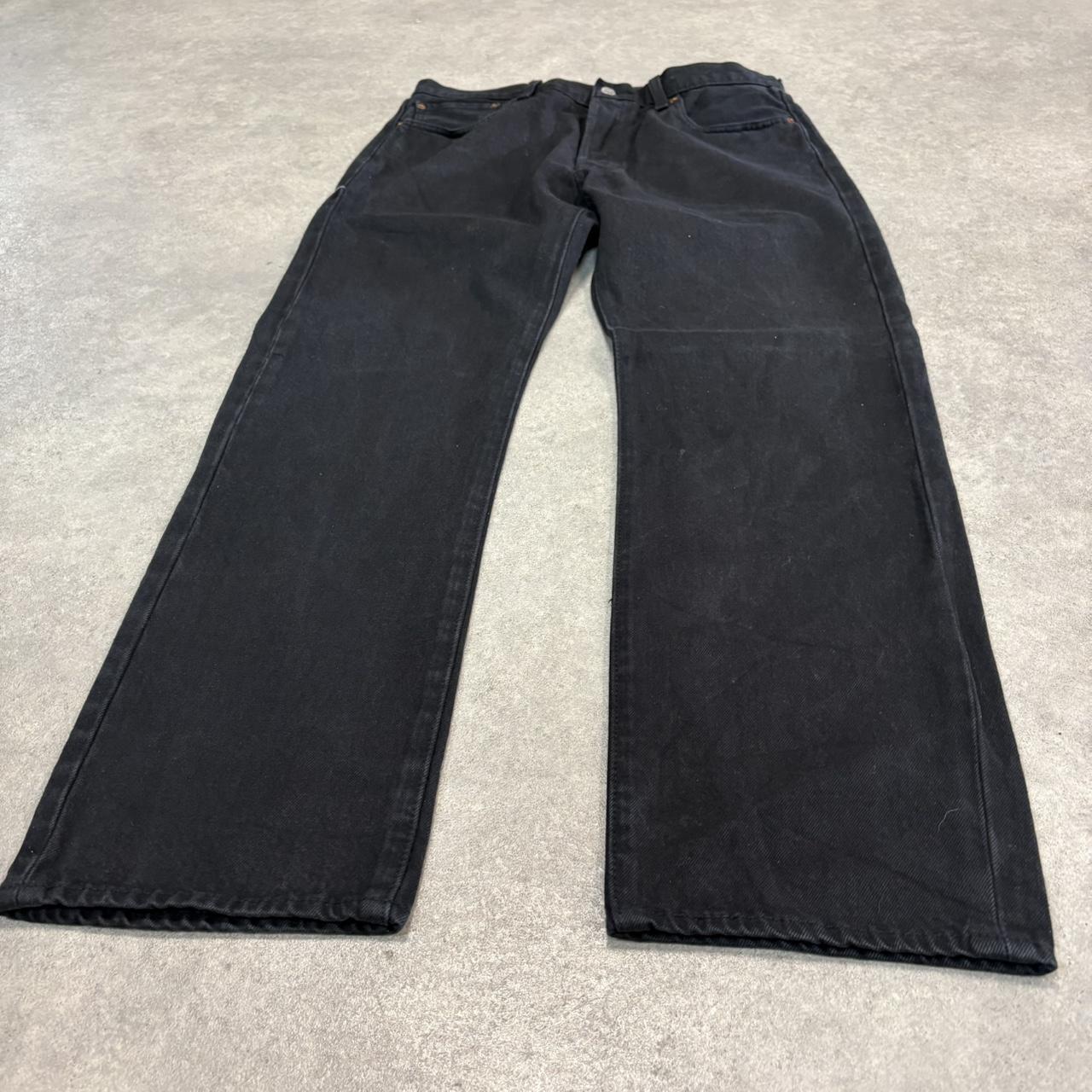 Vintage Black Wash Levi’s 501 Jeans Mens 33x30 Straight Leg Denim Trousers Skate Western Vintage Y2K 90s
