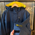 0325F88BR - Vintage Retro Essential  Navy Nike padded lined hooded jacket windbreaker coat #sportswear #y2k #90s #nike #windbreaker