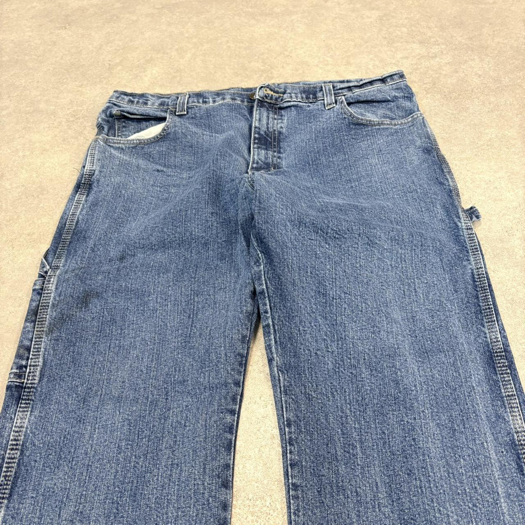 BR1912UC-U - Vintage retro essential  Dickies carpenter blue Wash Denim Jeans Trousers pants #denim #carpenter #jeans #dickies #skater