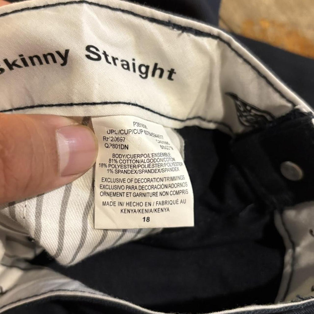 BR2306IF-F - Vintage retro essential  Navy Dickies Skinny Straight Trousers pants casual workwear #skater #utility #workwear #carpenter #dickies
