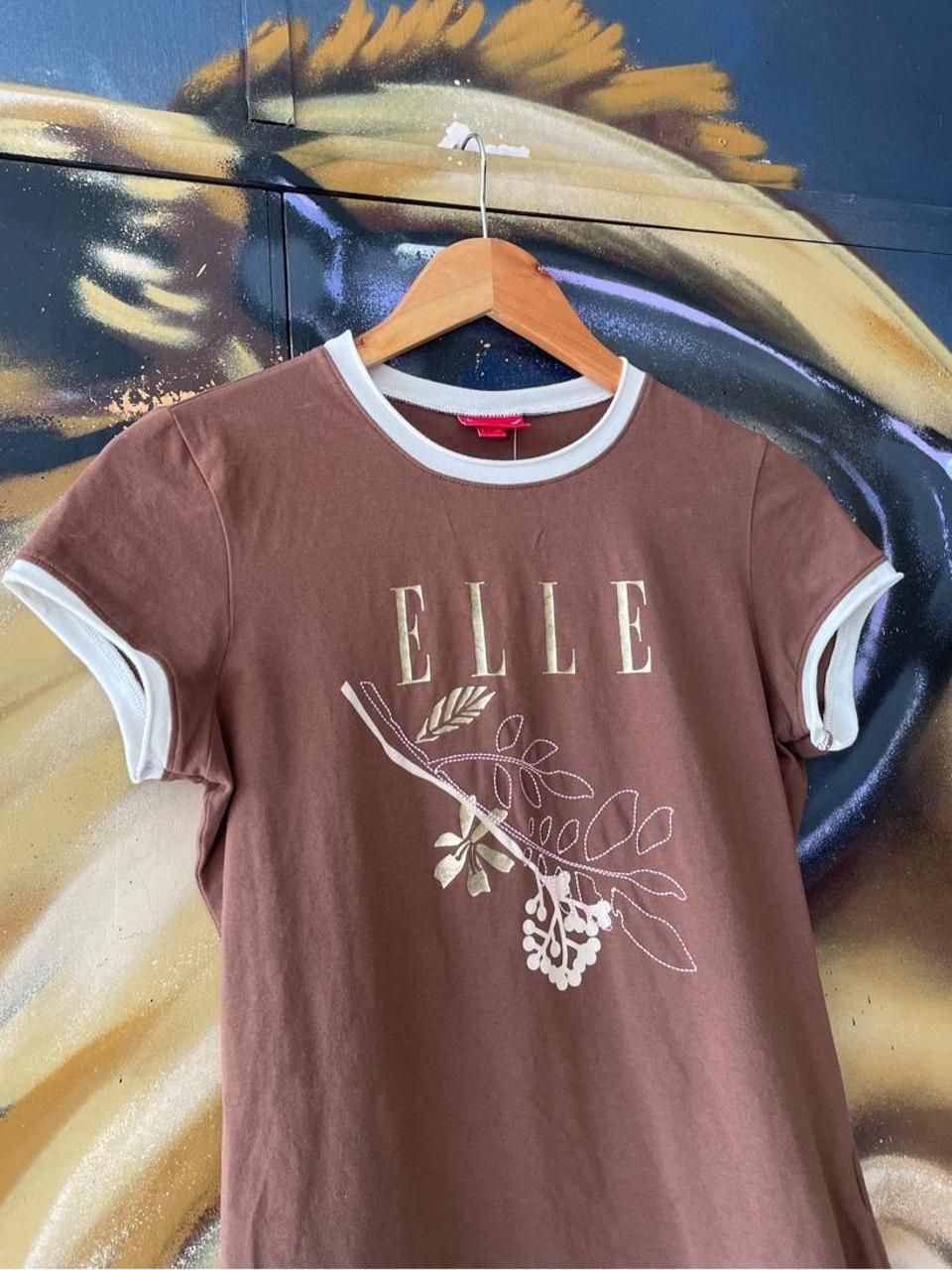 Elle Embroidered Ringer Baby Tee