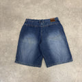 Vintage Enyce Jorts Mens 38” Blue Denim Jean Shorts Baggy Wide Leg Skate Surf Hip Hop 00s Y2K