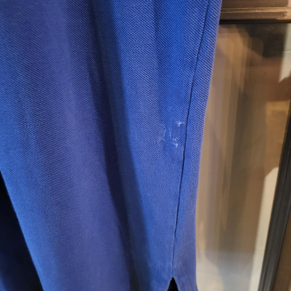 POL057 - Vintage Ralph Lauren Blue Mallets Logo Polo Shirt Short Sleeve collared button up top #Y2K #preppy #chiefkeef