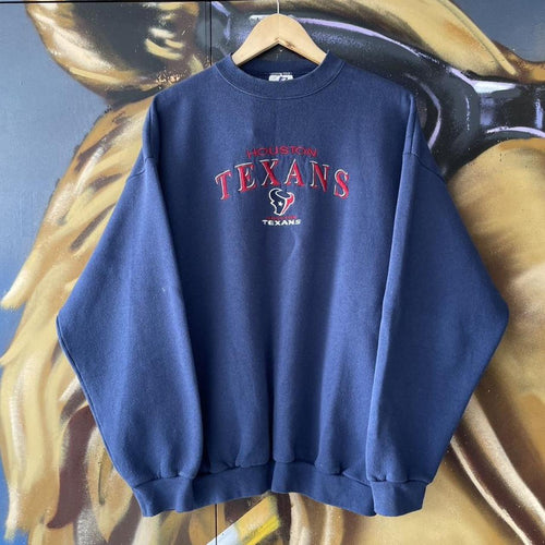 90s NFL Houston Texans Spellout Sweatshirt