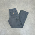 BR2701ED-U - Vintage retro essential  Carhartt Grey carpenter Trousers pants casual workwear #skater #utility #workwear #carpenter #carhartt