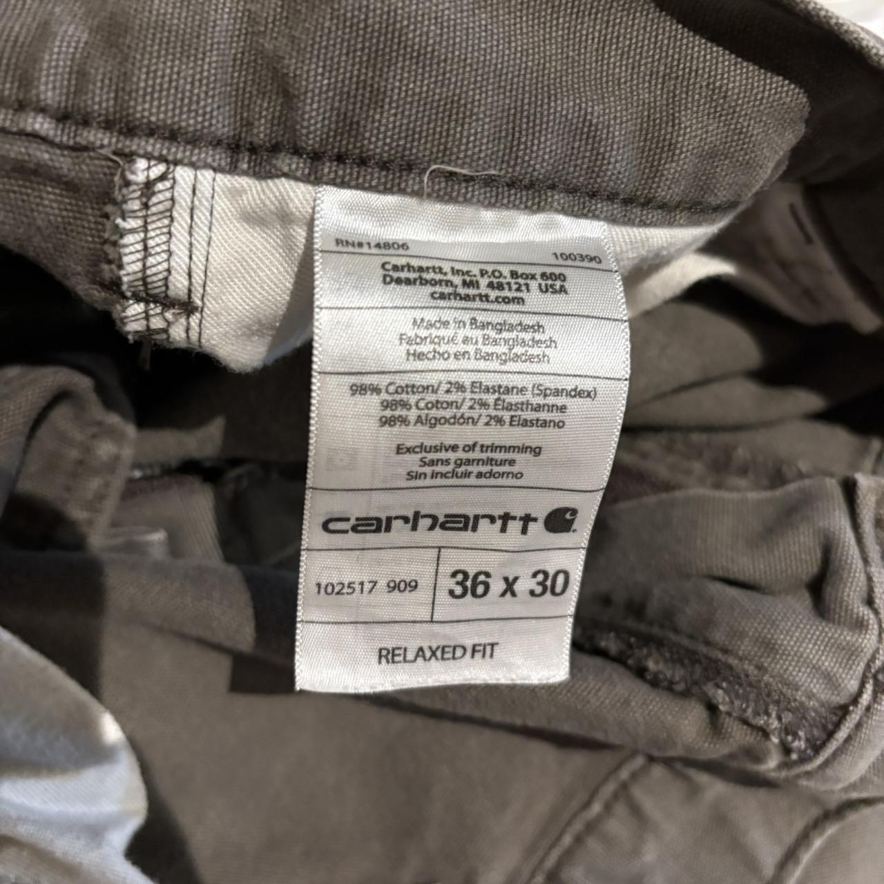 TRW477F-P - Vintage retro essential Grey Carhartt Carpenter Trousers pants casual workwear #skater #utility #workwear #carpenter #carhartt