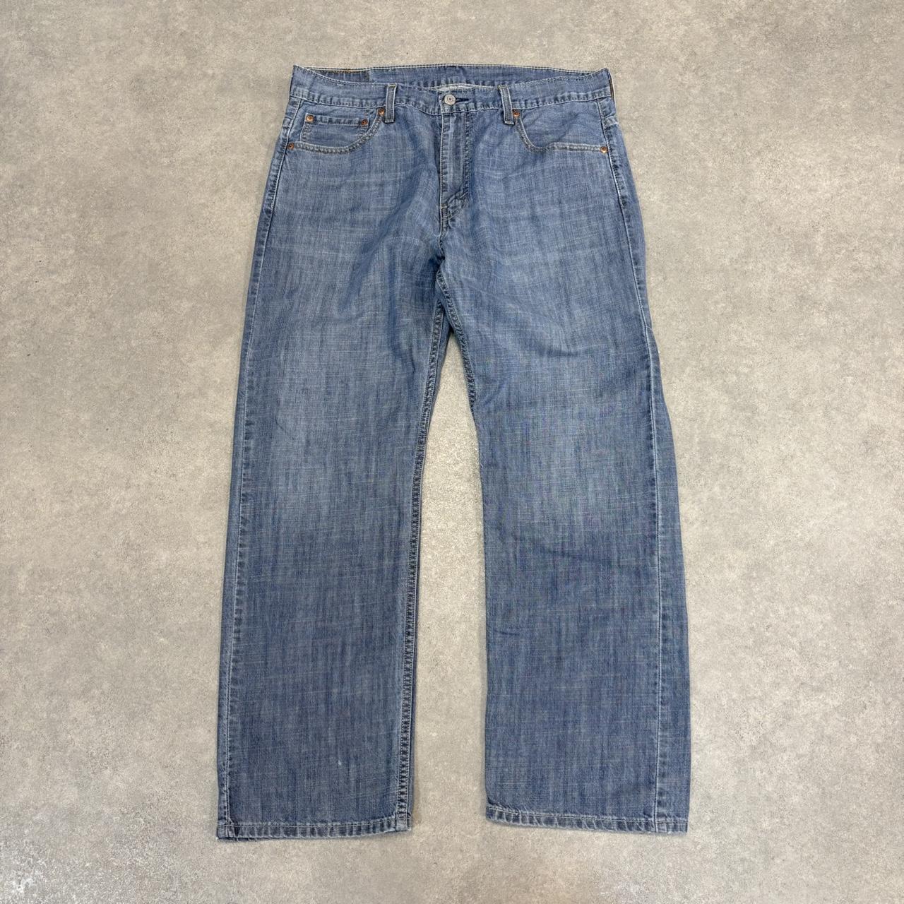 BR1912AIY-U - Vintage retro essential  Levi’s 569 Loose Straight Leg Mid Blue Wash Denim Jeans Trousers pants #denim #levis #levis569 #jeans #loosefit