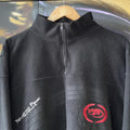 Y2K Kangaroo Poo Quarter Zip Fleece Sweatshirt