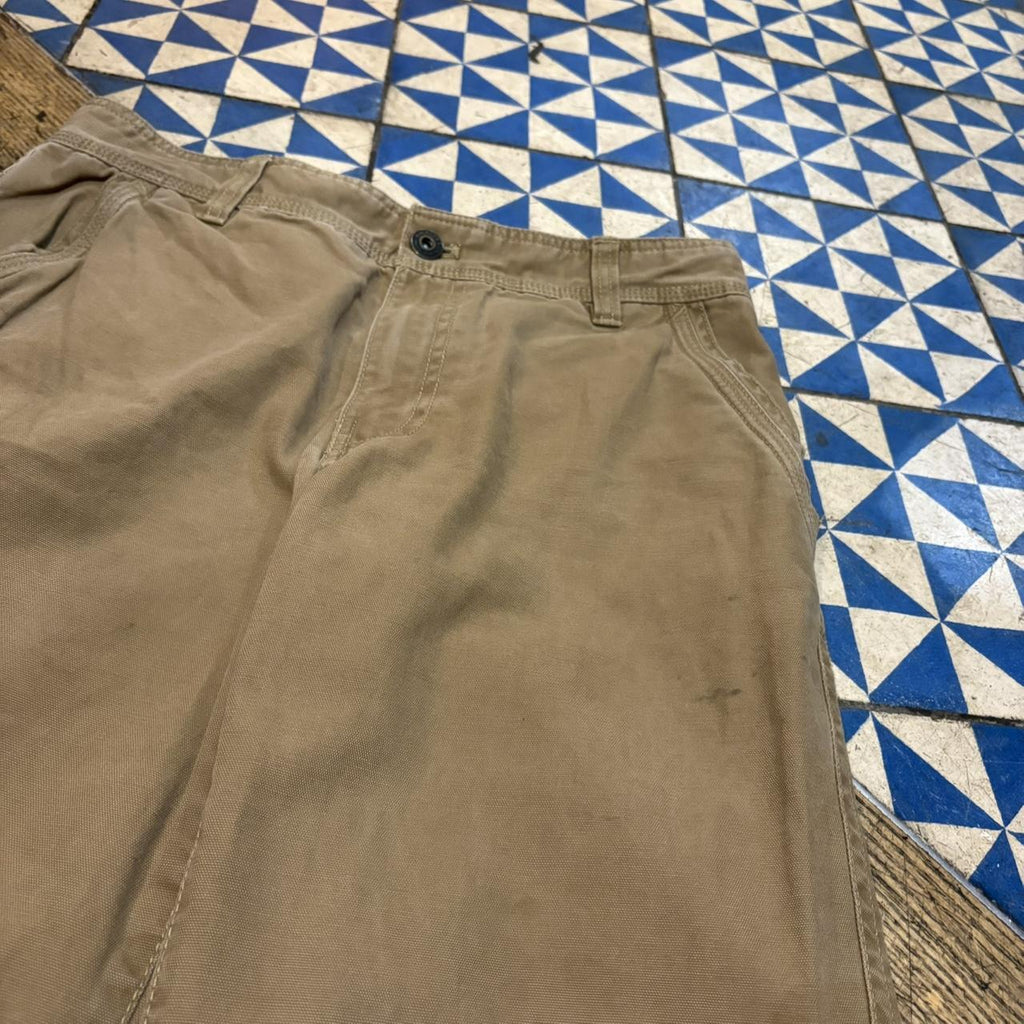 TRW364P - Vintage retro essential Brown G.H. Bass carpenter straight leg Trousers pants casual workwear skate #workwear #wideleg #carpenter #ghbass