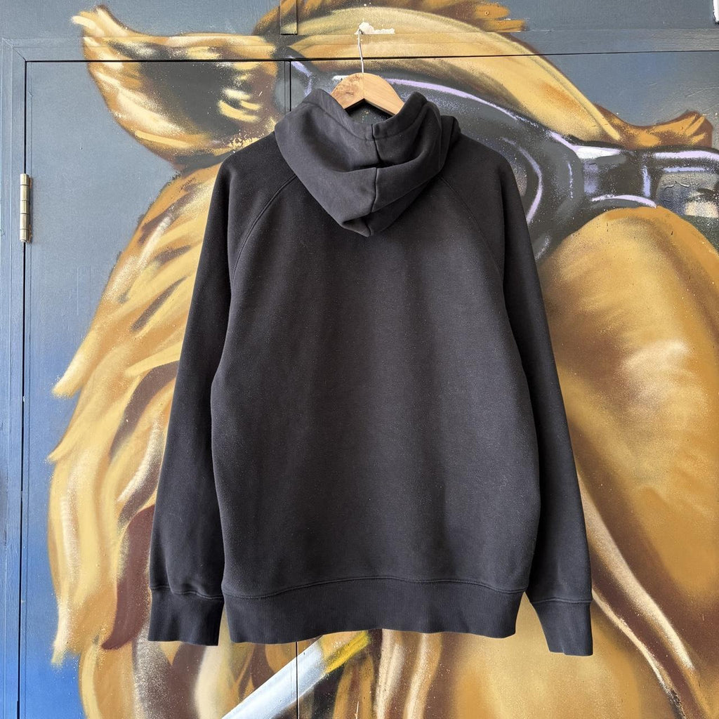 Carhartt WIP Hoodie Mens Large Black Chase Essential Basic Pullover Jumper Top Surf Skate Detroit 90s Y2K 00s