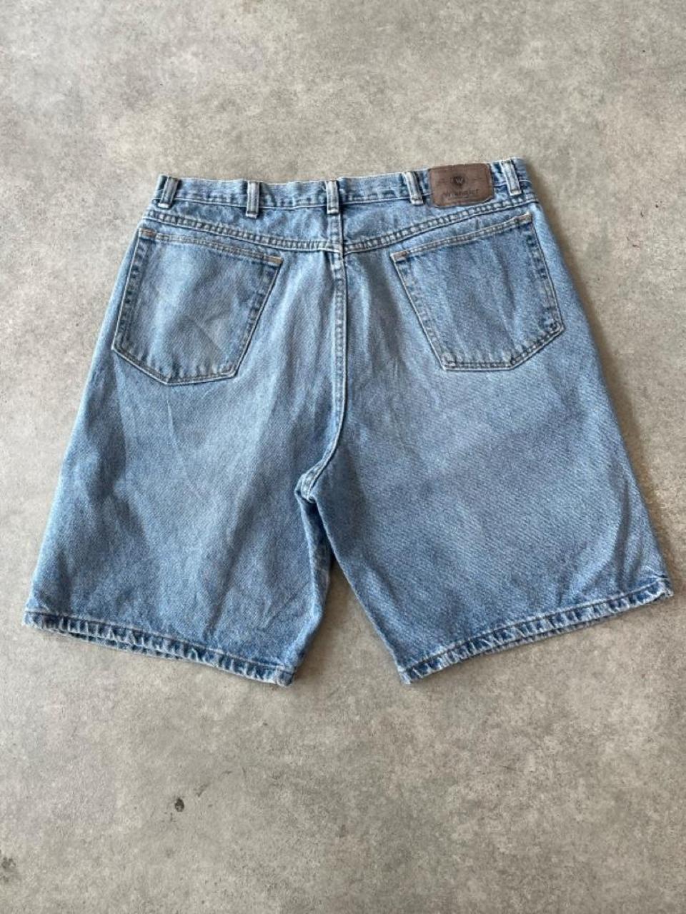90s Mid Wash Blue Denim Jorts Shorts