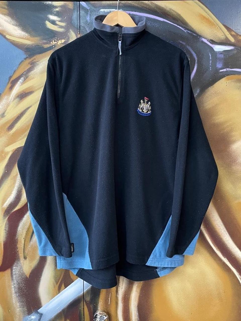 Vintage Newcastle Utd Football Fleece Quarter Zip