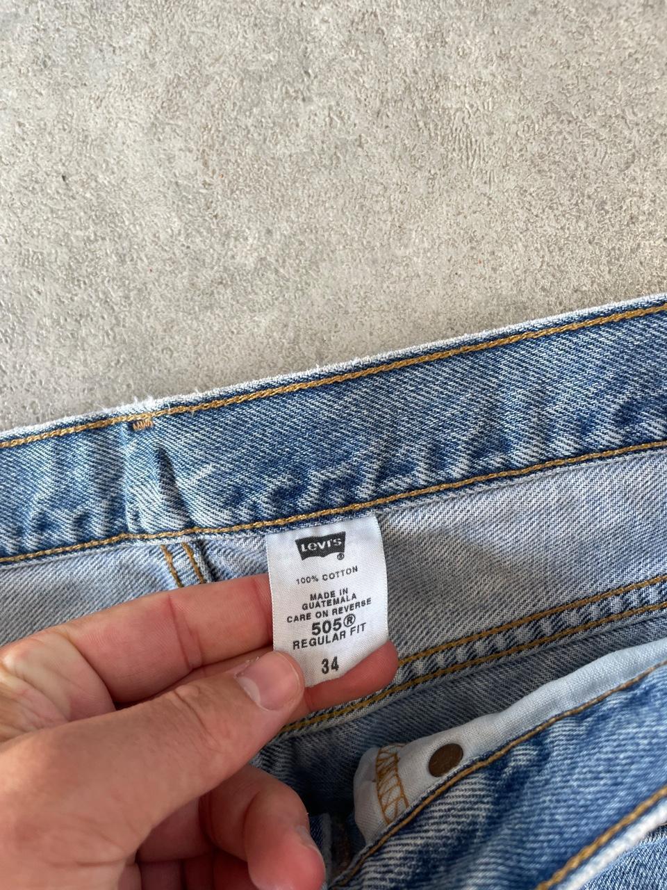 Levi’s 505 Denim Light Wash Blue Jorts Shorts