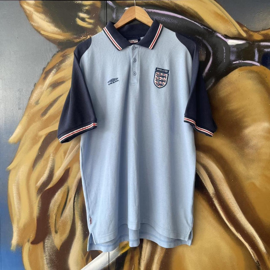 Y2K Umbro England Polo T-shirt