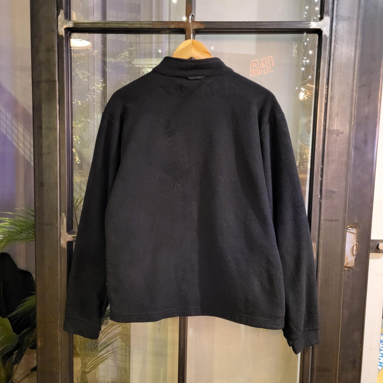 WDB058P - Vintage retro Essential Fila Black Full zip Up snap-T outdoor fleece jacket sweatshirt #pullover #outdoor #expedition #hike #gorpcore