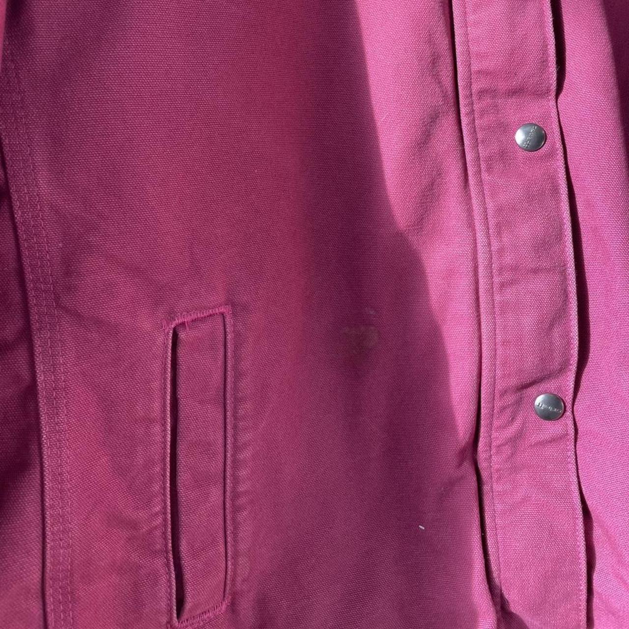 Carhartt Hooded Active Jacket Workwear Vintage Retro Sherpa Lined