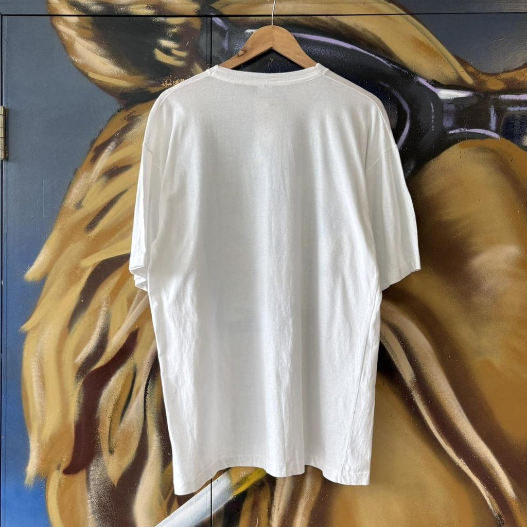 Vintage Holsten Pils T Shirt Mens XL White Beer Graphic Single Stitch Promo Alcohol Tee Top 90s Y2K