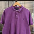 Vintage Polo Ralph Lauren Polo Shirt purple Short Sleeve Collared Custom Fit with small embroidered essential pony horse chief keef preppy 90s Y2K 2000 00s #preppy #y2k #ralphlauren  #polo #poloshirt