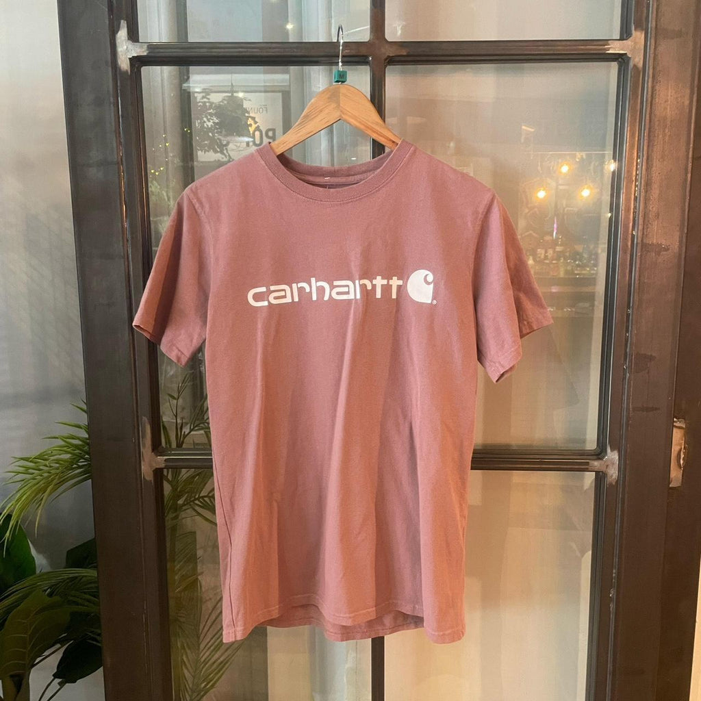0225H114P - Vintage Retro Essential Carhartt Graphic Print Spellout Top Tee T-shirt #90s #graphic #top #essential #carhartt
