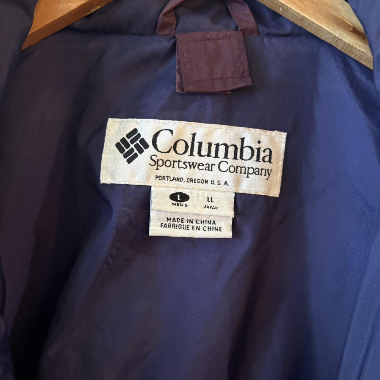 0325F63BR - Vintage Retro Essential Purple Columbia Lightweight jacket coat #gorpcore #hike #expedition #festival #columbia