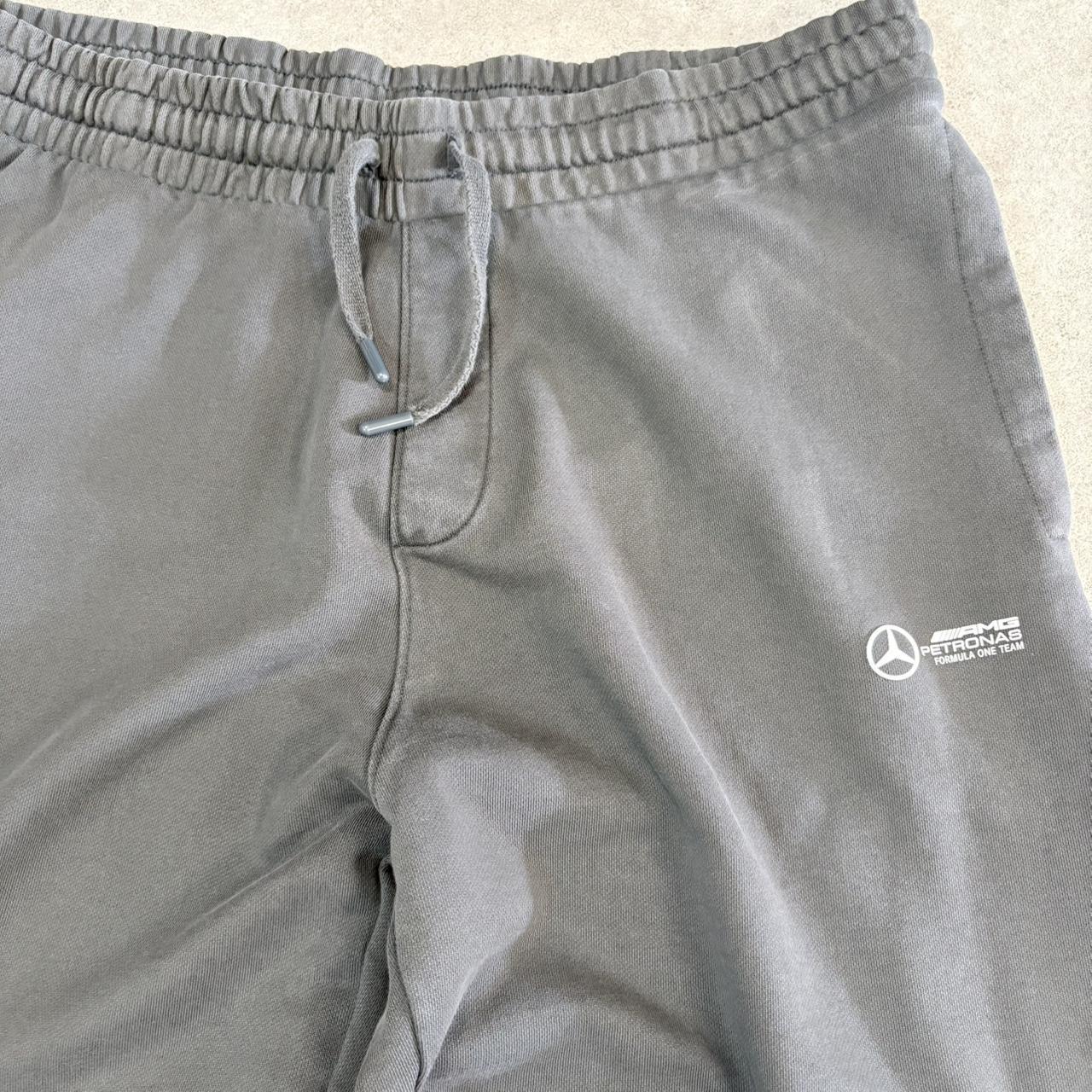 TRD1703A-U - Vintage retro essential Green Mercedes-AMG Petronas F1 Team printed logos sweat-pants joggers casual #joggers #mercedes #motorsports #petronas #f1
