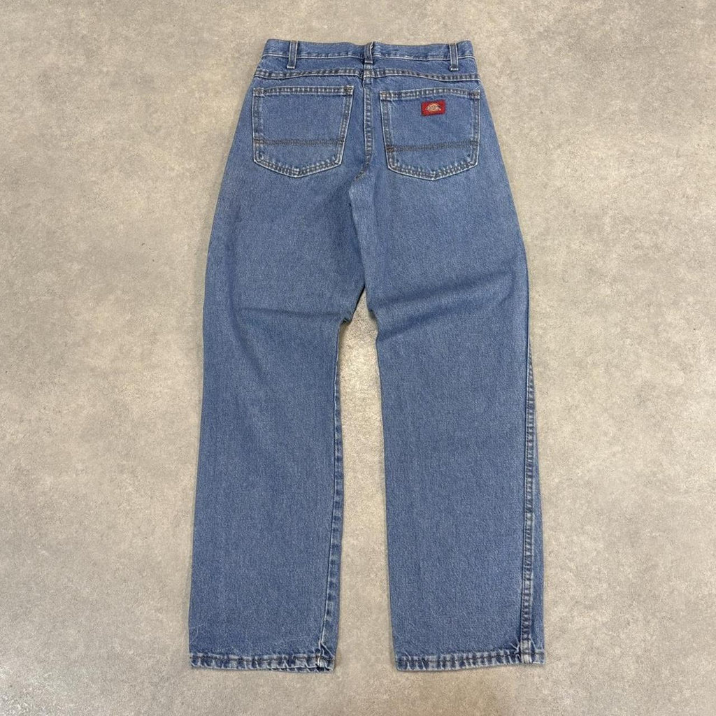 BR2701GP-U - Vintage retro essential  Dickies Straight Leg Blue Wash Denim Jeans Trousers pants #denim #straightleg #dickies #skater