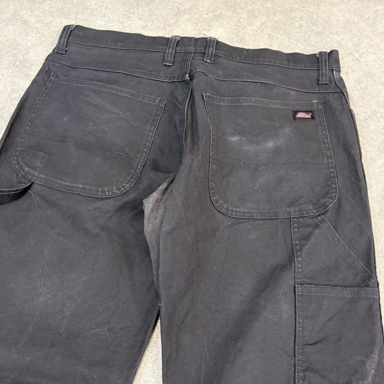 BR2306OD-U - Vintage retro essential Black Dickies Carpenter Trousers pants casual workwear #skater #utility #workwear #carpenter #dickies