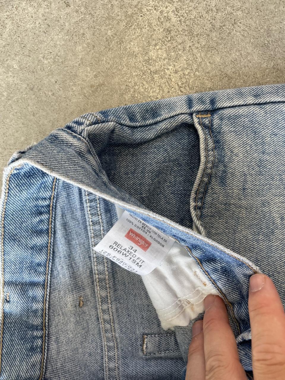 Wrangler Denim Light Wash Blue Jorts Shorts