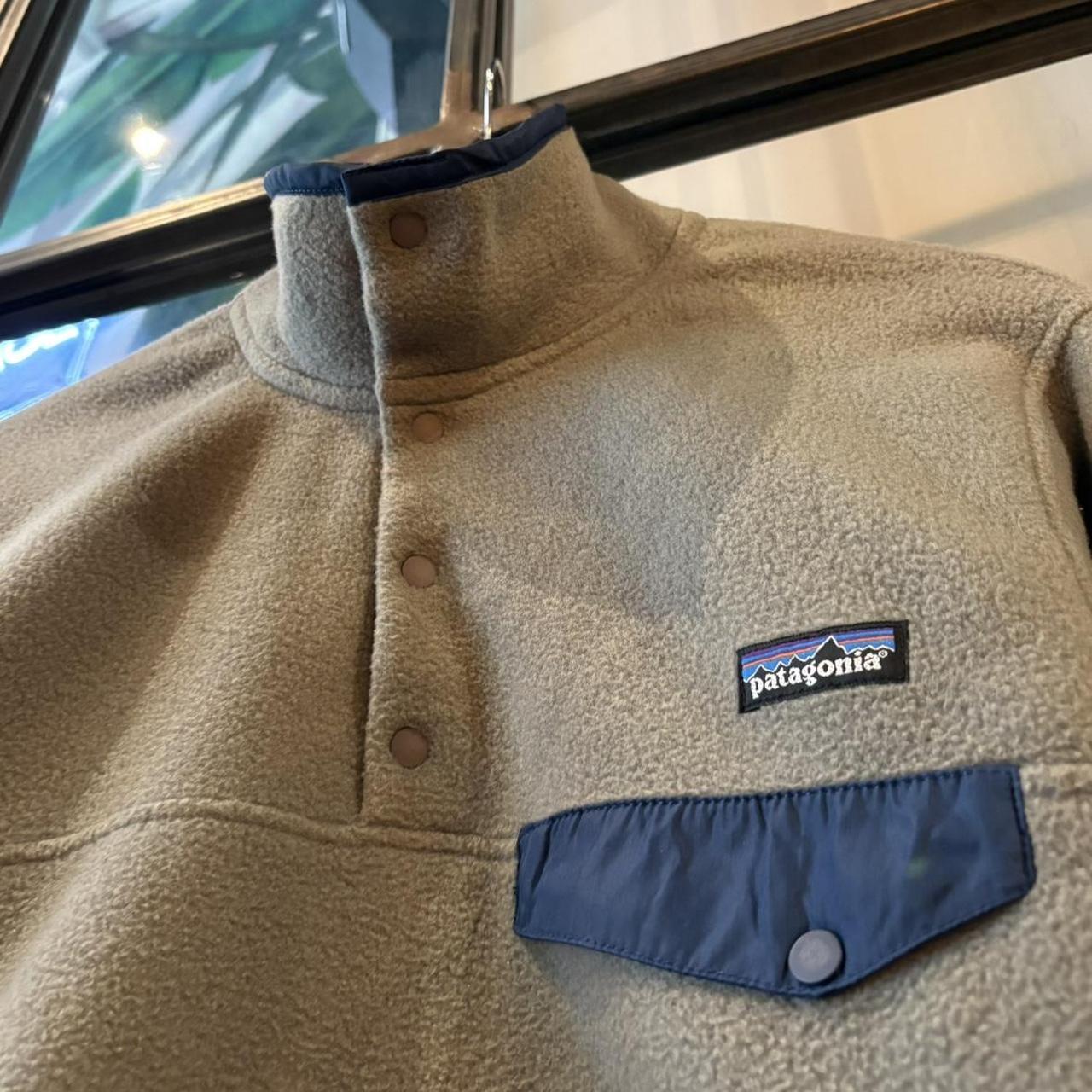 Patagonia Synchilla Snap T Fleece Mens Small Grey Pullover Quarter Zip USA Gorpcore Outdoor Jacket