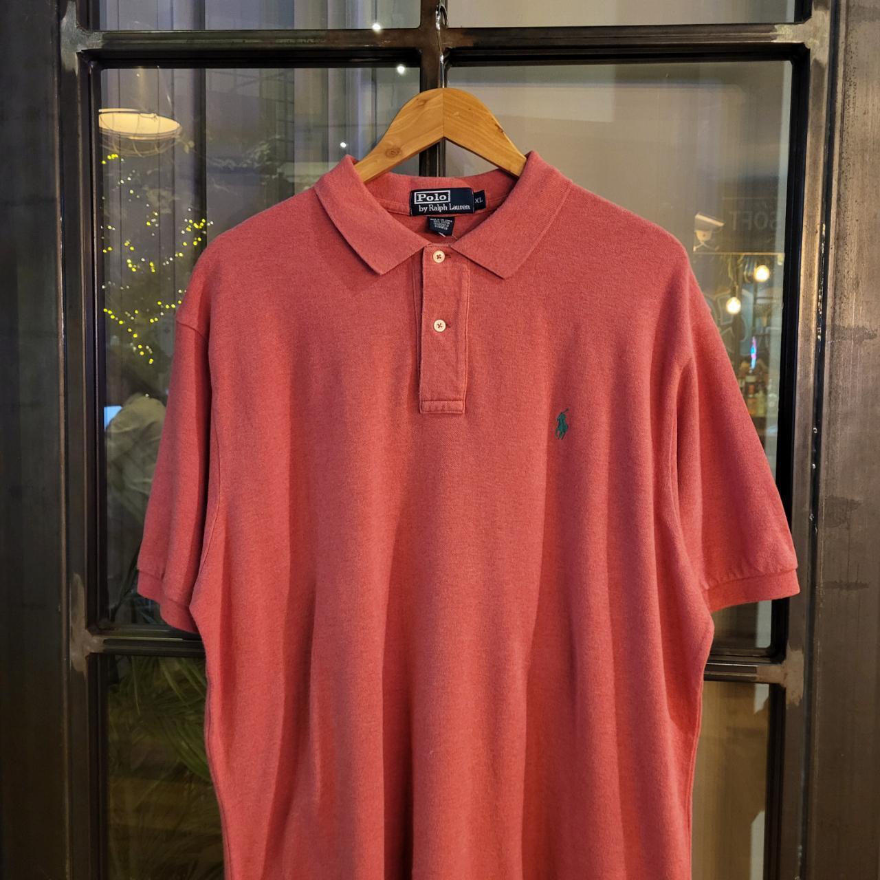 POL253 - Vintage Ralph Lauren Pink Polo Shirt Short Sleeve collared button up top #Y2K #preppy #chiefkeef #golf #oldmoney