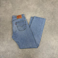 Vintage Levi's 505 Jeans Mens 34x30 Denim Wash Straight Leg Trousers Cowboy Western USA 90s Y2K