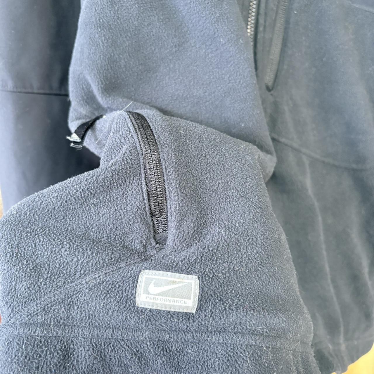 BR2701BD-U - Vintage retro essential Black Nike full zip up outdoor sweatshirt fleece jacket #nike #outdoor #expedition #hike #gorpcore