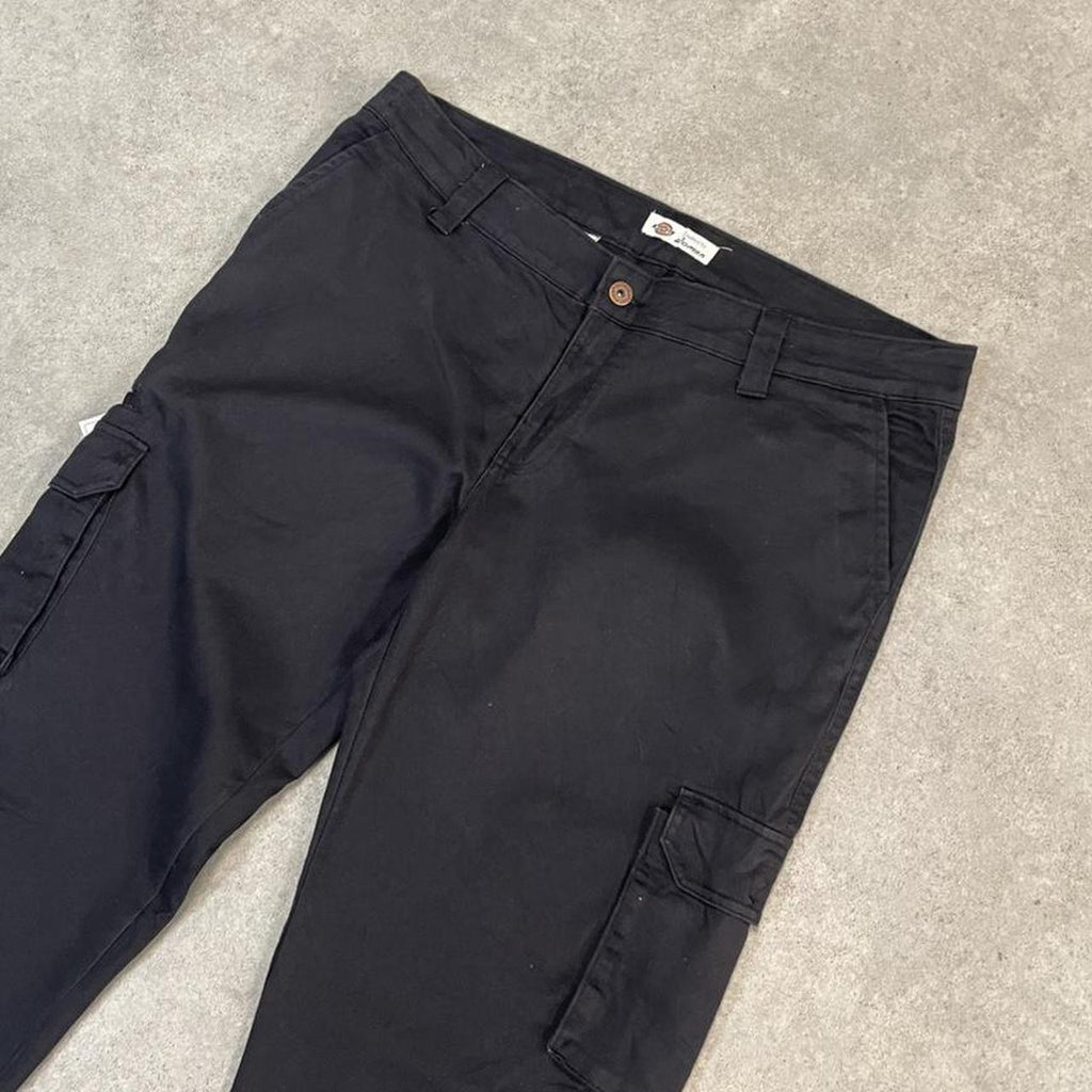 Dickies Black Cargo Skater Trousers Workwear Pants