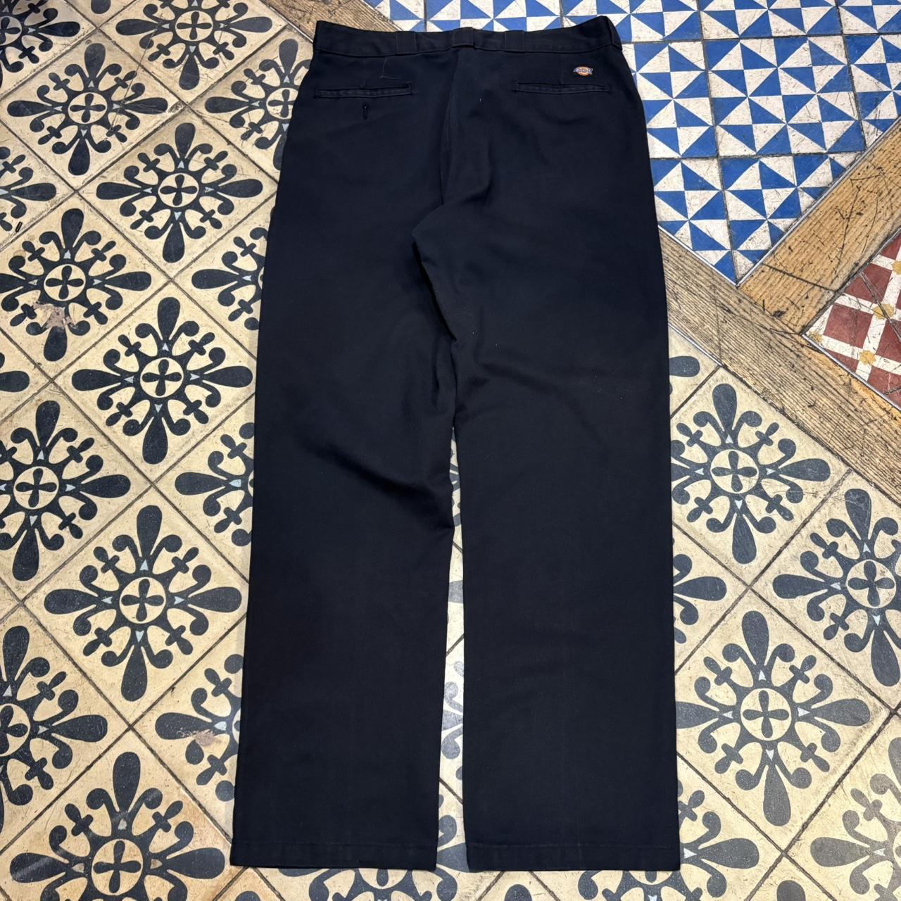 BR1011DD-F - Vintage retro essential Black Dickies Straight Leg Trousers pants casual workwear #skater #utility #workwear #straightleg #dickies