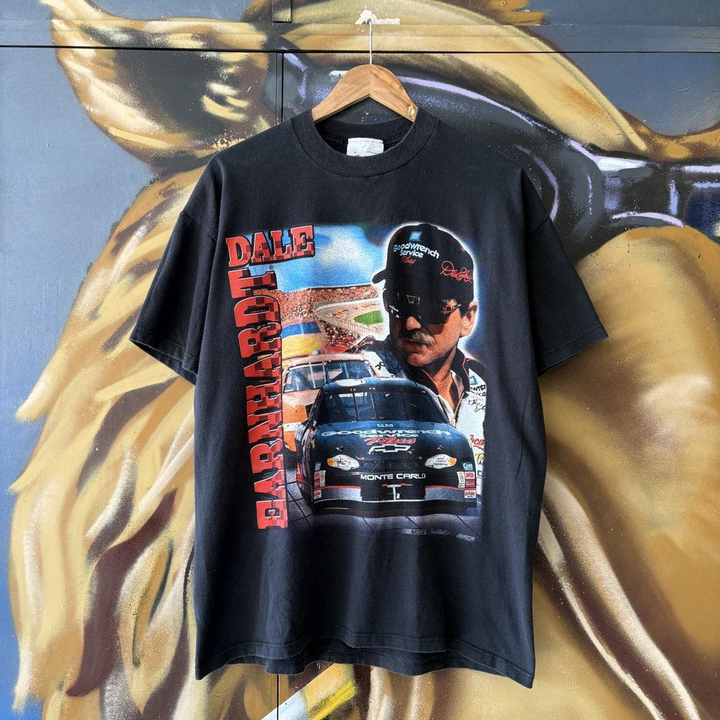 Vintage Nascar T Shirt Mens Large Dale Earnhardt Chevrolet Racing Motorsport Graphic Print Top Tee T-shirt 90s Y2K 00s