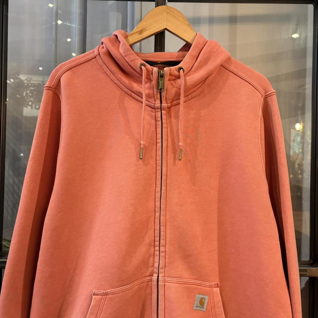 MA0109Z-P - Vintage Retro Essential Pino Carhartt Fulp Zip Sweatshirt Hoodie with embroidered patch pocket logo #carhartt #workwear #hoodie #skater #y2k