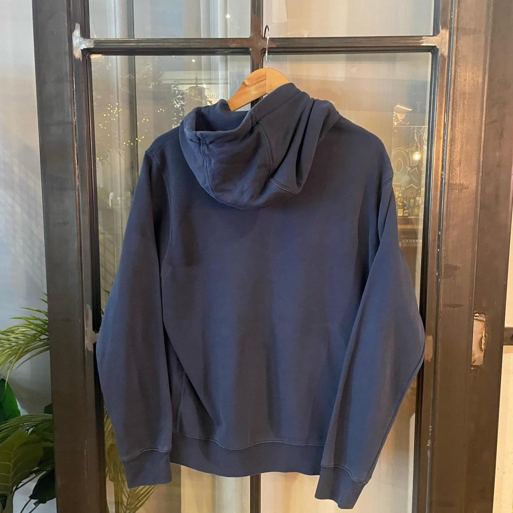 0325I05P - Vintage Retro Essential Navy Nike Sweatshirt Hoodie with swoosh embroidered logo #90s #sportswear #essential #nike #y2k