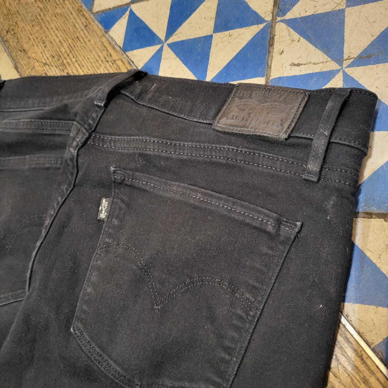 JNS217BR - Vintage retro essential adult Levi's 315 black 3/4 Trousers pants jeans #levis #levis315 #jeans #denim