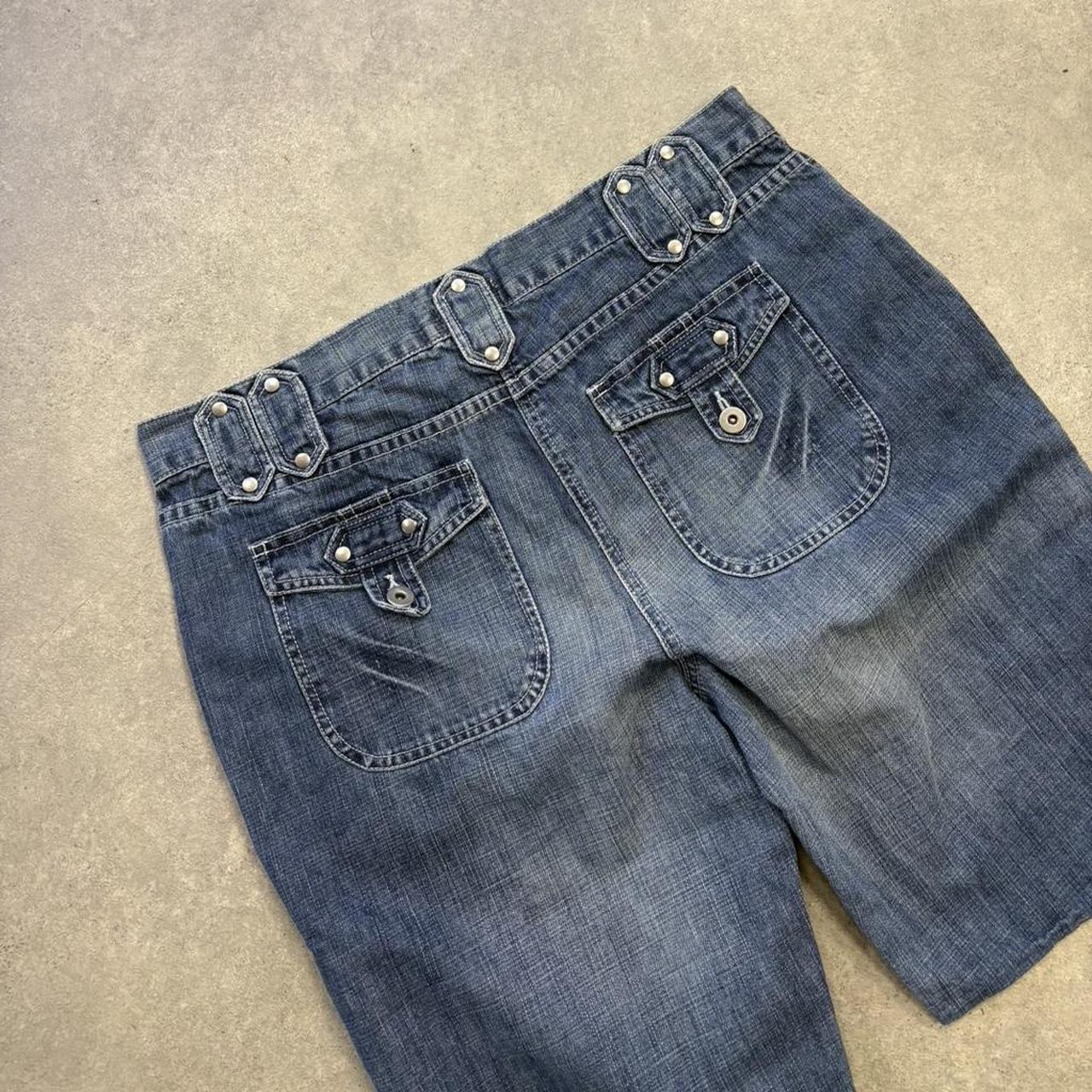 Y2K Embroidered Jean Shorts