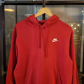 SWT292 - Vintage Retro Essential Nike Red Hoodie sweatshirt jumper crewneck with embroidered swoosh logo #essential #y2k #nike #casual