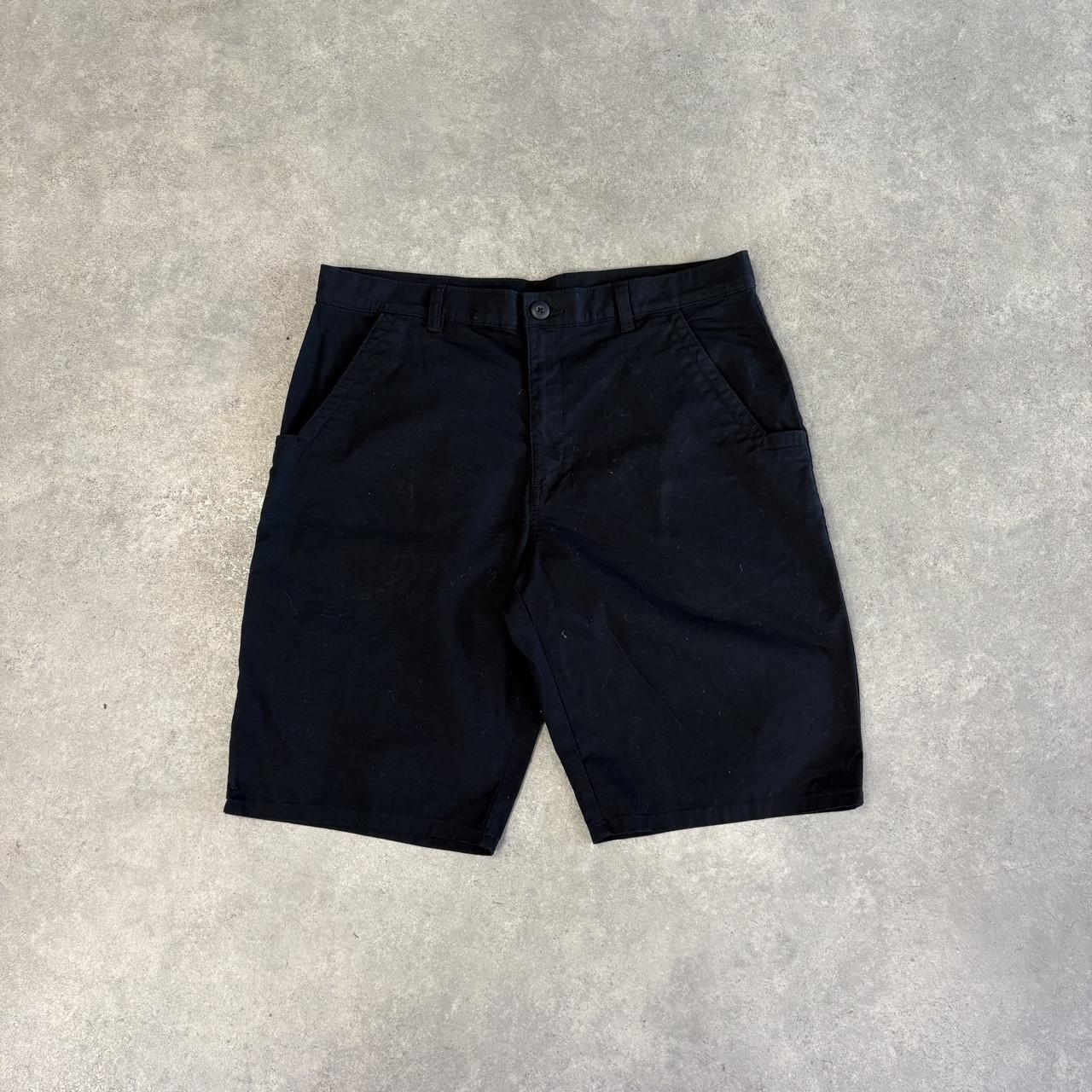 Vintage Dickies Jorts Mens 34” Black Workwear Ripstop Shorts Baggy Wide Leg Skate Surf Hip Hop 00s Y2K