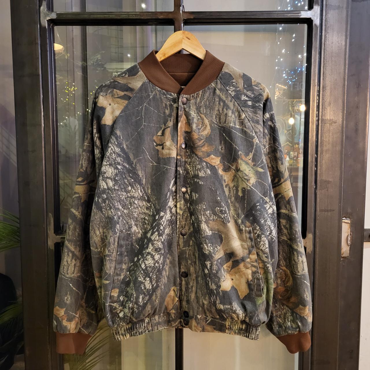 RTB068 - Vintage retro essential camouflage camo Woodland Realtree utility field hunting lined full zip jacket coat #camo #hunting #realtree #y2k #utility