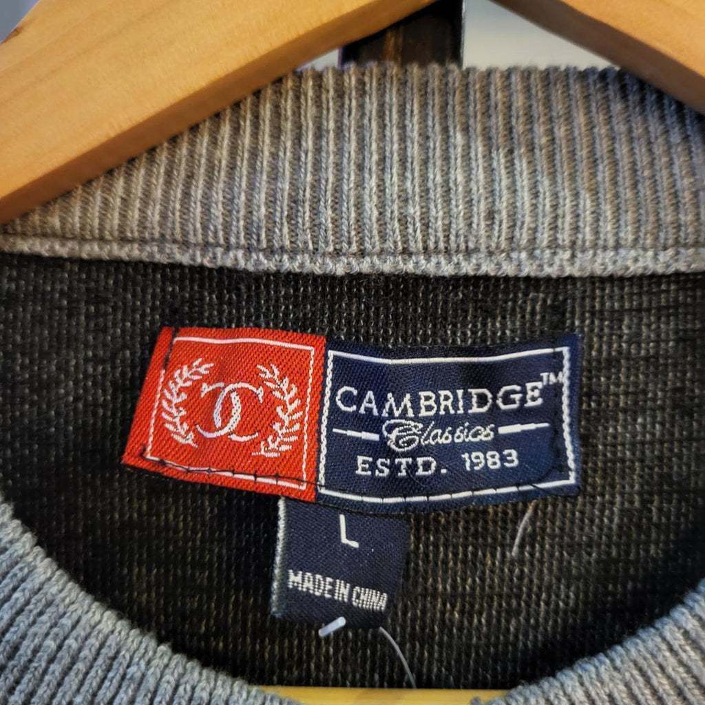 KNT1009 - Vintage Retro Essential mens grey patterned argyle golf grandpa knitted cosby sweatshirt jumper crewneck 90s y2k #knit #golf #knitjumper