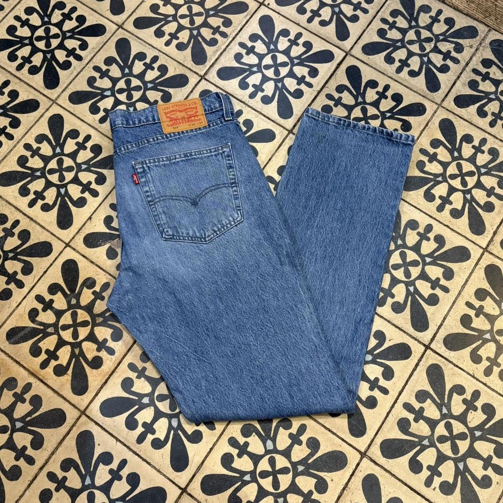 TRW603-F - Vintage retro essential  Levi’s 514 Blue Wash Denim Jeans Trousers pants #denim #jeans #levis514 #levis #straightleg