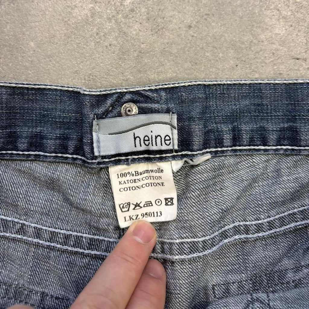 Y2K Embroidered Jean Shorts