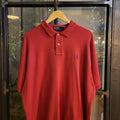POL268 - Vintage Ralph Lauren Red Polo Shirt Short Sleeve collared button up top #Y2K #preppy #chiefkeef #golf #oldmoney