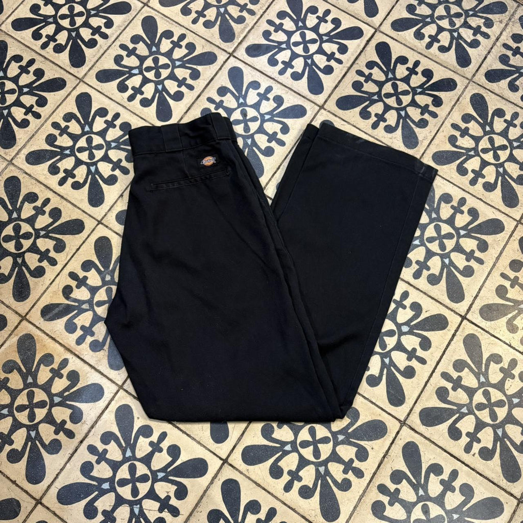 BR1011BW-F - Vintage retro essential Black Dickies Black Trousers pants casual workwear #skater #utility #workwear #straightleg #dickies
