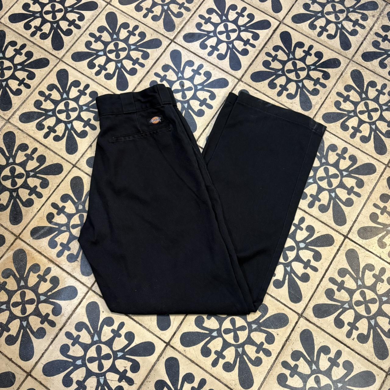 BR1011BW-F - Vintage retro essential Black Dickies Black Trousers pants casual workwear #skater #utility #workwear #straightleg #dickies